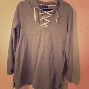 Gap lace up hoodie